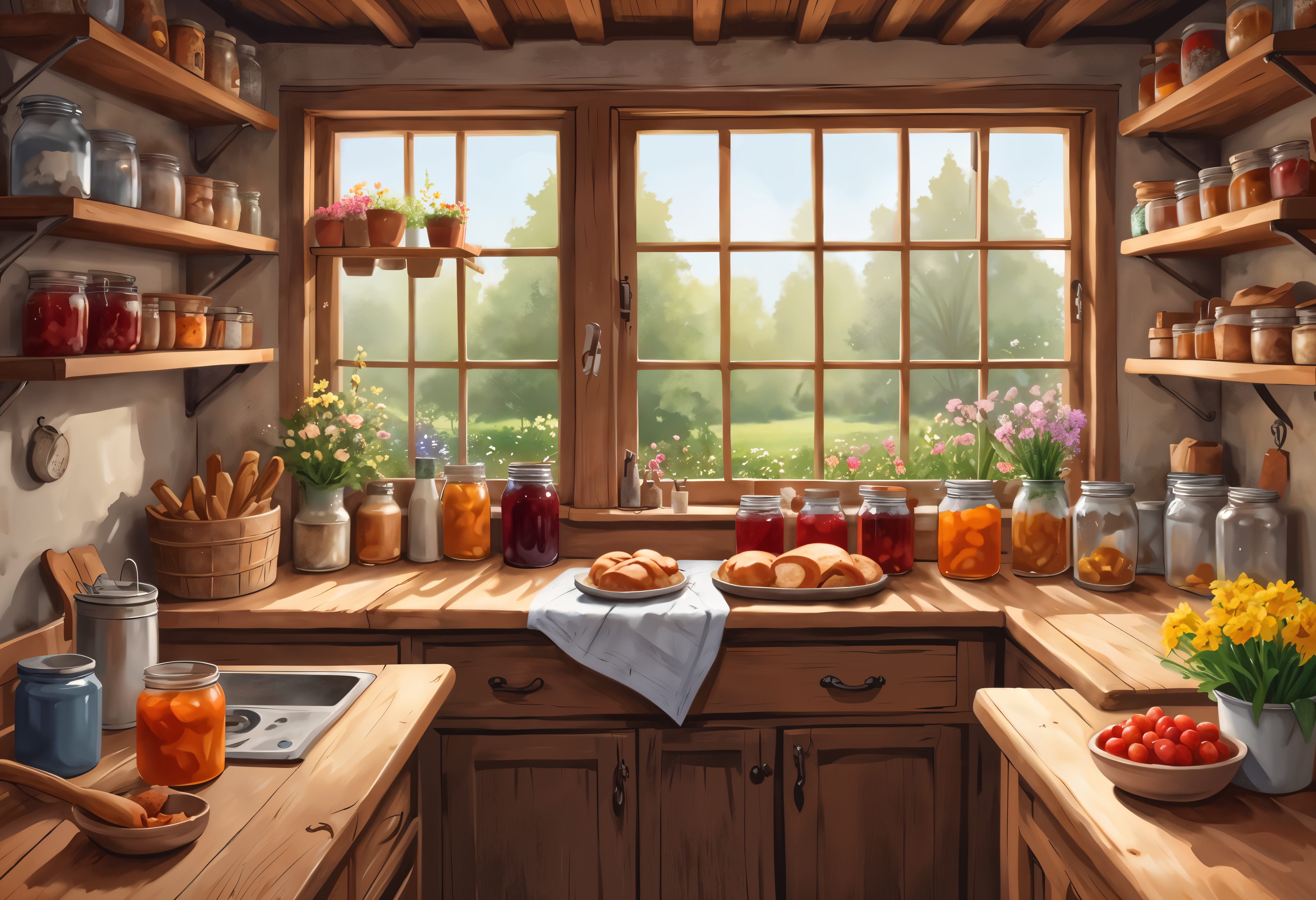 Home kitchen where Local Swaad food is made